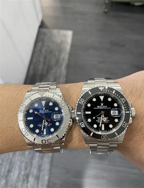 rolex yacht master 40 vs submariner|yachtmaster vs submariner reddit.